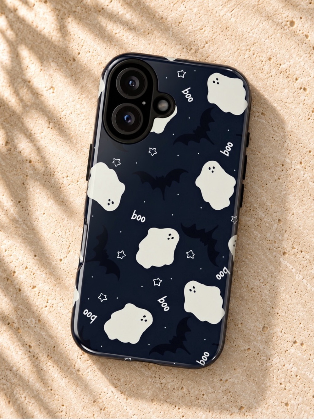 Ghost & Bat Halloween iPhone Case